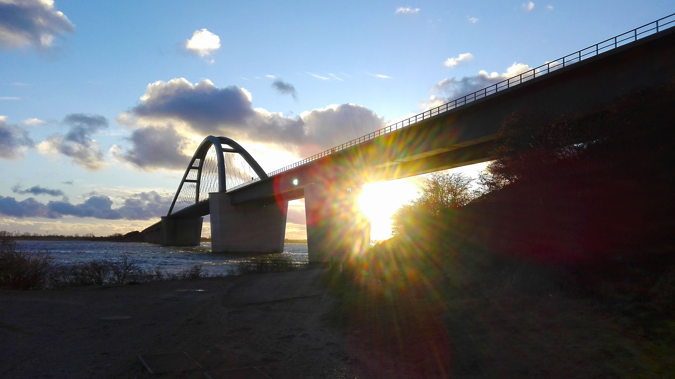 Brücke über den Fehmarnsund von Großenbrode nach Fehmarn